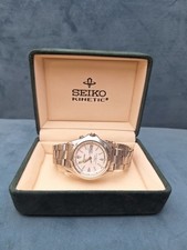 Seiko Kinetic 5M43-0C80 All Stainless Steel Charge Control Push 