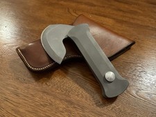 P.J. Turner Knife Manufacturing ULUCHET #025 w/ Leather Sheath and Card