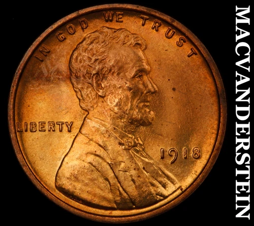 1918 Lincoln Cent- Super Choice Gem Brilliant Uncirculated++++ Luster #J2228