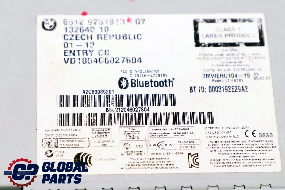 BMW F20 F21 F30 F31 Radio BMW Professional CD 9281913 - Bild 4 von 4