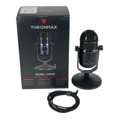 Thronmax MDRILL Dome M3 USB Desktop Condenser Microphone Streaming Black PC