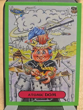 2024 Topps Garbage Pail Kids: Green Day #42a Atomic Dom Booger Green