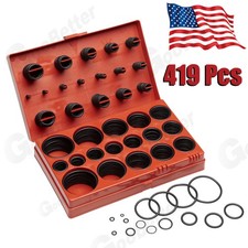 419 PCS Universal O Ring Assortment Set Metric Oil Proof Kit 32 Size O-Ring Case