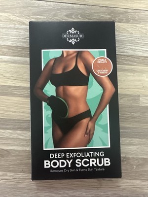 Dermasuri Deep Exfoliating Mitt Body Scrub Exfoliating Glove Body Scrubber Box