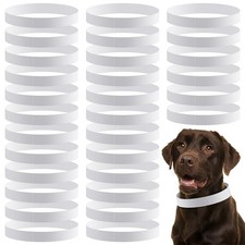 500 Count 20inch Adjustable Paper Dog Collars with Tear Resistant Waterproof Whe