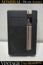VINTAGE ADMIRAL AM SOLID STATE PORTABLE RADIO MODEL PR-251 - Tested Works