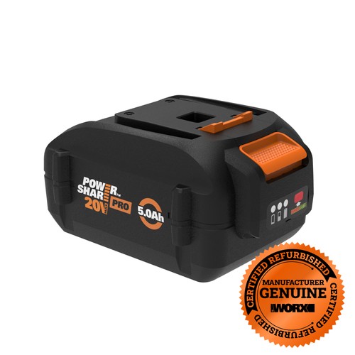 WORX 20V Power Share PRO 5.0AH High Capacity Battery (WA3571X2)Charger Combo-SR