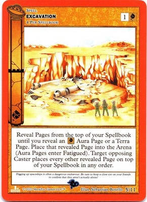 Excavation 5/11 Bronze UFO First Edition Release Event Deck MetaZoo Near Mint