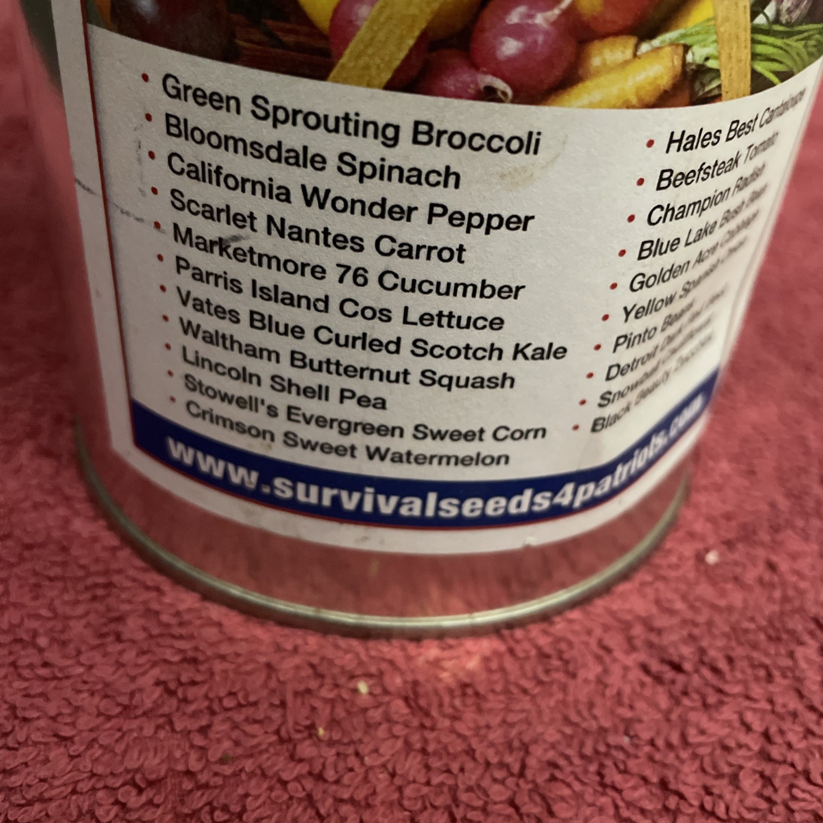 Liberty Seed Vault Survival Seeds 4 Patriots 22 Varieties