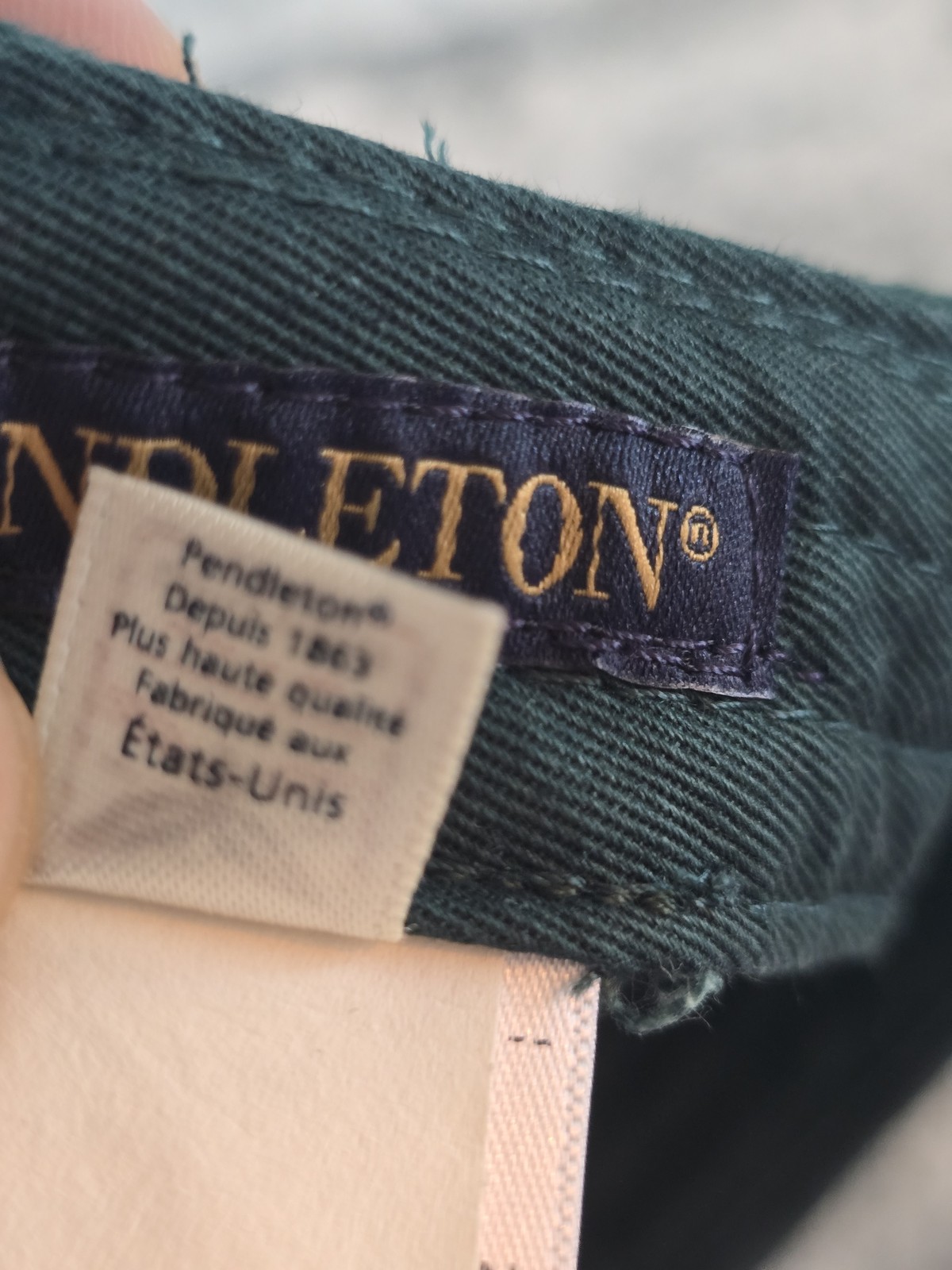 VTG Pendleton Hat Cap Strap Back Embroidered Sout… - image 7