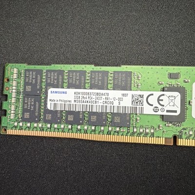 Samsung 32GB 2Rx4 PC4-2400T-RA1-12-DC0 M393A4K40CB1-CRC0Q Server