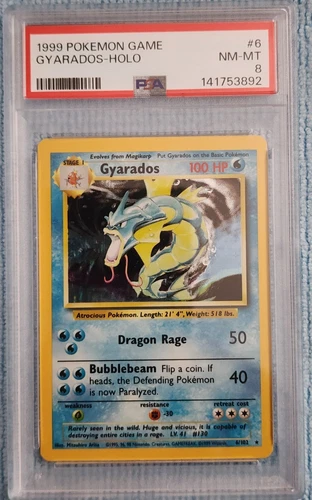 Gyarados 006/102 Base Set Holo PSA 8