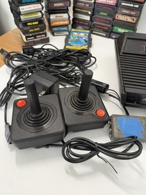 Tested Atari 2600 Video Game Console Lot With 90+ Games MANUALS and extras
