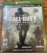 Call of Duty: Modern Warefare - Remastered - Microsoft Xbox One Case  Insert