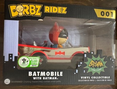 2016 Funko Dorbz Batmobile Batman Grail 500 Pcs Emerald Rides #001 Comic Silver