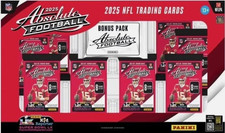 2025 Panini Absolute Football Trading Card Bundle Box; 8 Packs per Box and 1 Bon