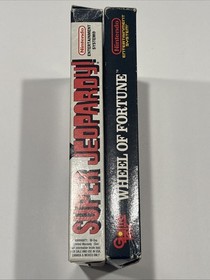Super Jeopardy + Wheel of Fortune (Nintendo NES) Tested/Working, In Boxes