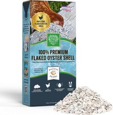 100 Flaked Oyster Shell 5 lb, Pacific Pearl, for Chickens and Ducks, Egg Lay...