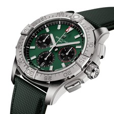 Breitling Avenger Chronograph 42mm Green Dial Steel Men's Watch AB0146101L1X1 4