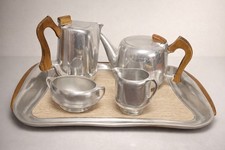 Vintage Picquot Ware Tea & Coffee Set With Tray – Mid Century Modern