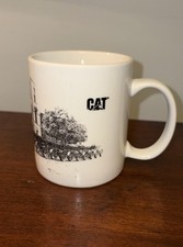 Vintage CAT Caterpillar Coffee Mug Cup Licensed Products of Caterpillar INC RARE