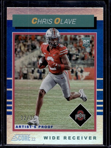 Chris Olave [Artist's Proof] #TB10 2022 Panini Score 1992 Throwback Rookie card