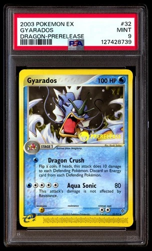 PSA 9 Gyarados 32/97 Prerelease ex Dragon Pokemon