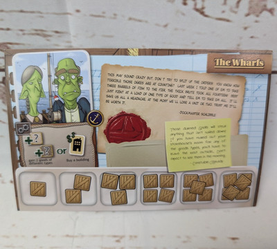 Harbour Board Game by Scott Almes TMG Games The Wharfs Market Owner Promo Card
