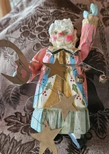 House Hatten Enchanted Forest Lady Elf Christmas Ornament Denise Calla  Vtg 1991