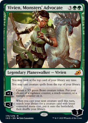1x Vivien, Monsters' Advocate Light Play MTG Magic - Kid Icarus -
