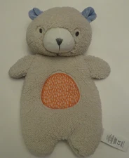 Ingenuity Nate Bear Plush Security Blanket Orange belly lovey 12”