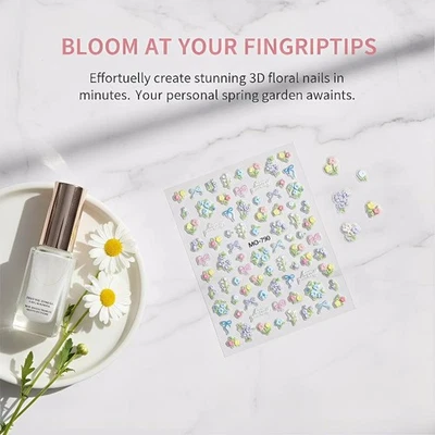 3D Nail Art Auf kleber DIY Decals Design Nagel Dekotion Zubehör für Mädchen - Bild 1 von 4
