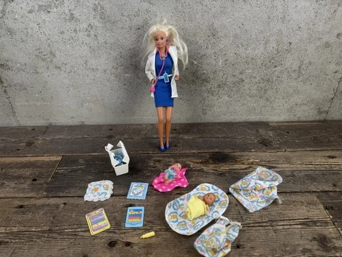 Vintage Doctor Barbie Nurse With Accessories