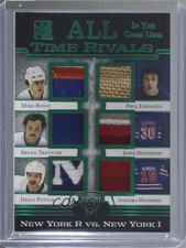 2017 Leaf ITG Used All Time Rivals Green Prime 1/1 Mike Bossy Bryan Trottier 0a4