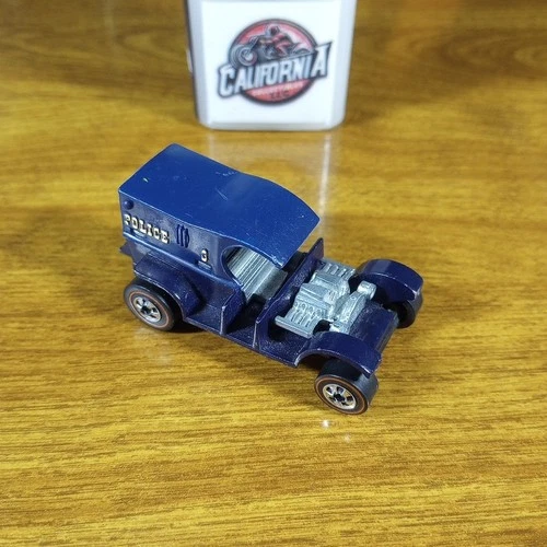 Hot Wheels Flying Colors Redline Paddy Wagon Blue Black Base Hong Kong 1976