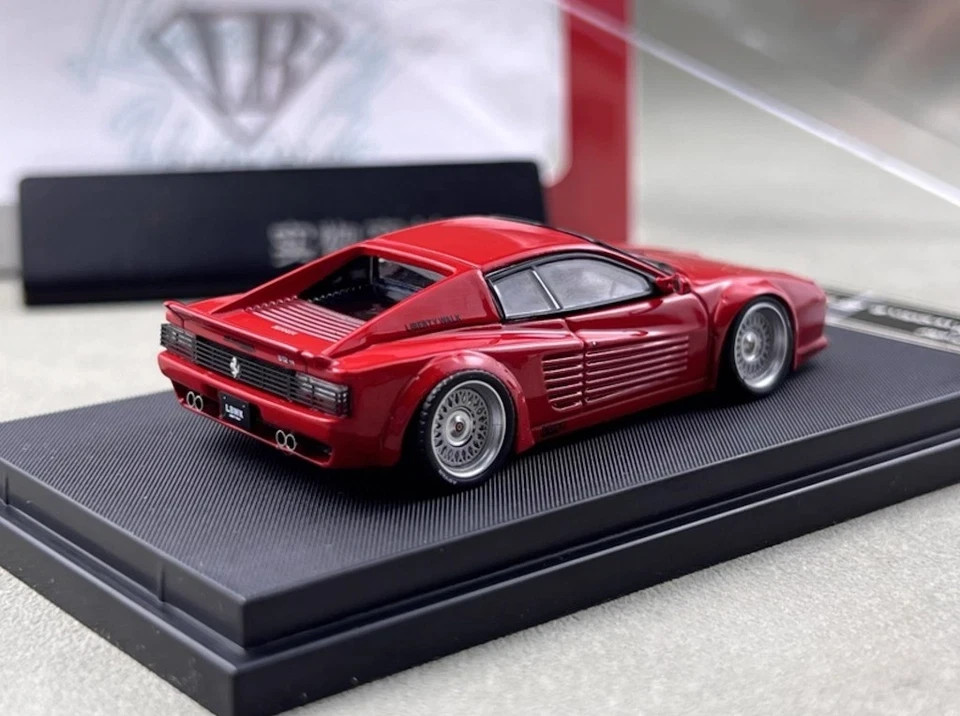 FERRARI TESTAROSSA 512TR LBWK RED LIGHTS POP UP 1/64 DIECAST CAR BY ...