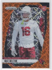 #376 2024 Prizm ORANGE LAZER Max Melton RC Cardinals