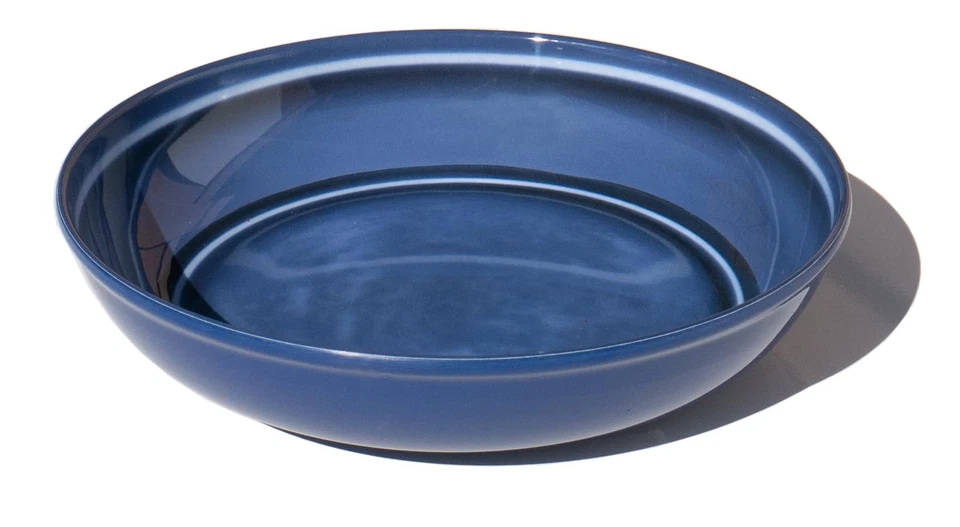 Madison newWave Microwave Safe Premium Melamine Low Bowl, Blue, Set of 6, 8.8" - Image 2 of 4