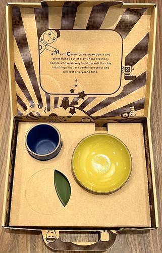 Heath Ceramics Kid’s Dinnerware Set with archived bright blue mug NIB Vintage - Picture 2 of 17