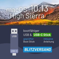 macOS 10.13 High Sierra Bootstick USB/USB-C 3.0 Installer -Update