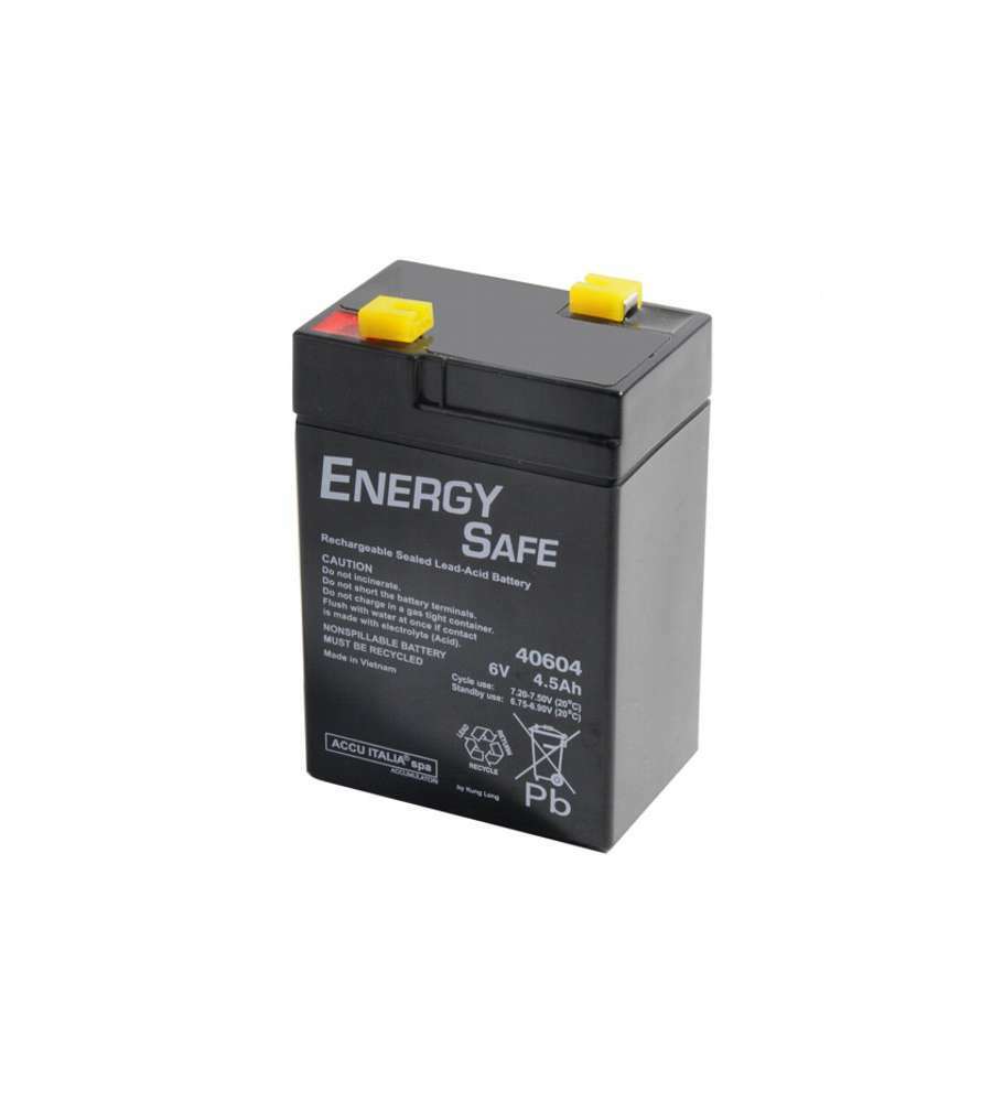 BATTERIA RICAMBIO 6V 4Ah VELAMP/SUNCA