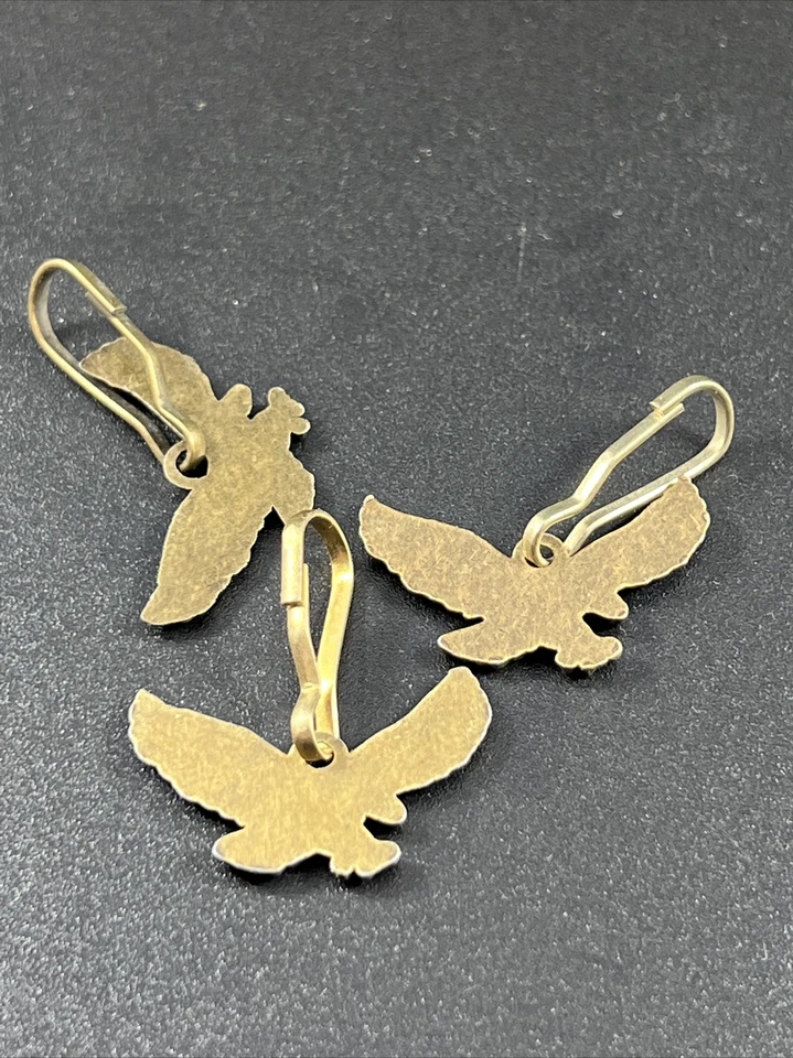 Set of 3 Zipper Pull Flying Eagle Charms - Image 2 of 2
