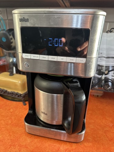 Braun BrewSense 12-Cup Drip Coffee Maker Stainless Steel PureFlavor Programmable