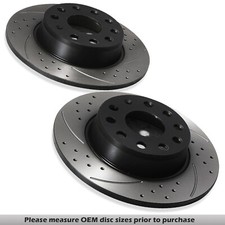 DISCHI FRENO FORATI POSTERIORI 272MM PER SKODA OCTAVIA 1Z 5E NX SUPERB 3T 04+