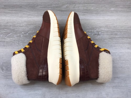 Cole Haan Zerøgrand Flex Damen Stiefel Braun Leder Wasserdicht Fell Komfort Schuhe - Bild 5 von 14
