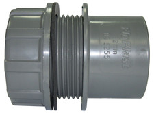 Floplast WS61GR 40mm (43mm) ABS Solvent Weld Waste System Tank Connector - Grey