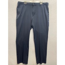 Greg Norman Mens 38X32 Navy Blue Performance Classic Dress Golf Pants Stretch