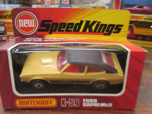 MATCHBOX SPEED KINGS #K-59 FORD CAPRI MKII, Tan, EXCELLENT, BOXED
