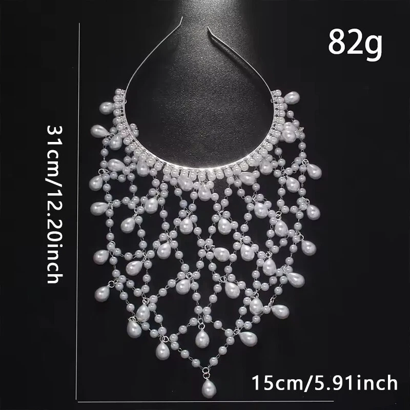 Bohemian Pearl Headband Vintage Hair Accessories Headwear Girls Jewelry Charming - Image 4 of 4