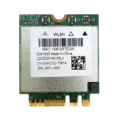 Dell DW1830 802.11AC BCM943602BAED GKCG2 WLAN+BT NGFF WIFI Card  For XPS 15 9550